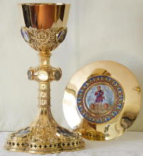 Antique French Gothic Chalice